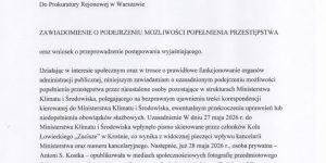 Co prawda minęło już kilkanaście dni od wysłania przez nas pisma do prokuratury, ale tak to bywa, że czasem coś się zawieruszy 🫣.
